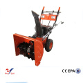 Hand gas powered sweeper/ snow plow for wheel loader